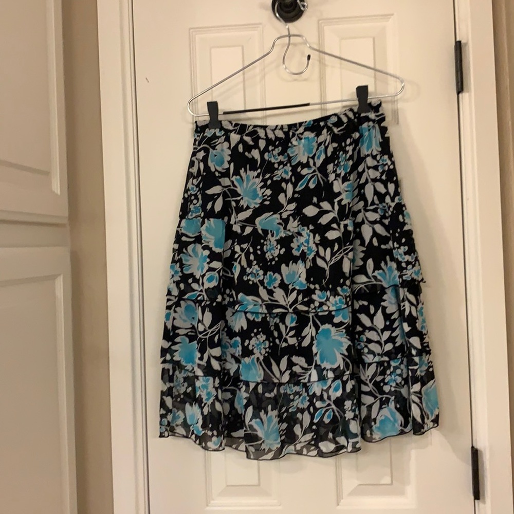 Elastic waistband colorful skirt